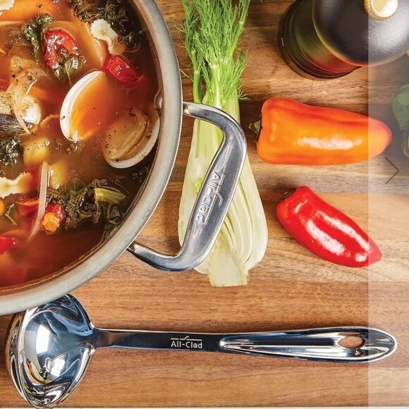 All-Clad Stainless Steel 6oz Round Ladle - Picture 6 of 11